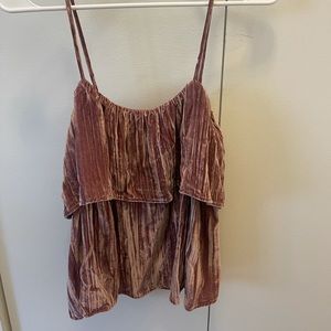 Madewell velvet top